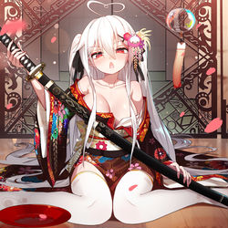 This is a pixiv picture whose title is 澪 刀.