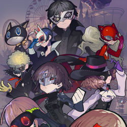 This is a pixiv picture whose title is IdentityV第五人格×ペルソナ5.
