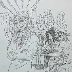 This is a pixiv picture whose title is JKむざっちとこくぴょんとどうたんとあかぷー.