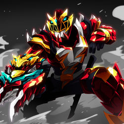 This is a pixiv picture whose title is マックスリュウソウレッド.