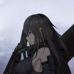 This is a pixiv picture whose title is M4A1.
