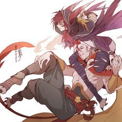 This is a pixiv picture whose title is xayah x rakan.