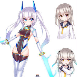 This is a pixiv picture whose title is 変身ヒロインちゃん.
