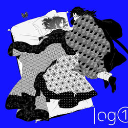 This is a pixiv picture whose title is 鬼滅log①.