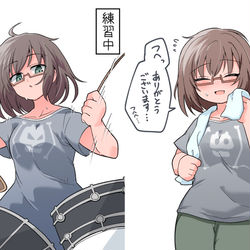 This is a pixiv picture whose title is クールな麻弥ちゃんとキュートな麻弥ちゃん.