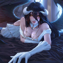 This is a pixiv picture whose title is Albedo.