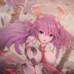 This is a pixiv picture whose title is 銃撃戦！.