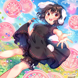This is a pixiv picture whose title is 黒てゐ.