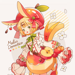 This is a pixiv picture whose title is りんごの踊り子.