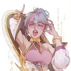 This is a pixiv picture whose title is Queen Qiyana💛.