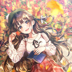 This is a pixiv picture whose title is 秋色の絨毯.