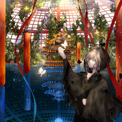 This is a pixiv picture whose title is 神.