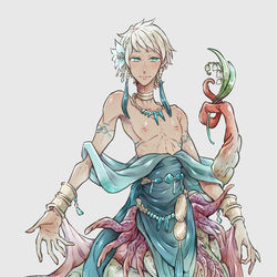 This is a pixiv picture whose title is 涙の生贄の姫ウタカタ.