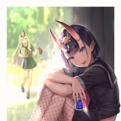 This is a pixiv picture whose title is 酒呑ちゃん.