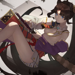 This is a pixiv picture whose title is 牛若丸.