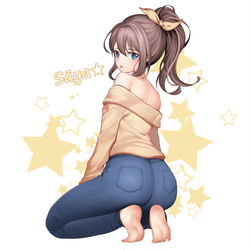 This is a pixiv picture whose title is 沙綾.