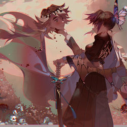 This is a pixiv picture whose title is 糞野郎.