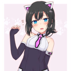 This is a pixiv picture whose title is 着せ替え中な奴隷ちゃん.