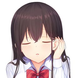 This is a pixiv picture whose title is 「んっ...ポッキーくれる？」.