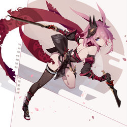 This is a pixiv picture whose title is 八重霞.