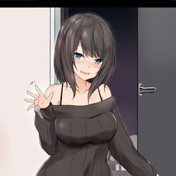 This is a pixiv picture whose title is 勝手に家宅捜査を始める隣のお姉さん。.