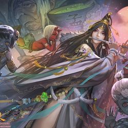 This is a pixiv picture whose title is 三國殺-蔡文姬.