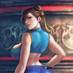 This is a pixiv picture whose title is Chun Li.