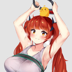 This is a pixiv picture whose title is リングフィット アドベンチャーとホノルル.