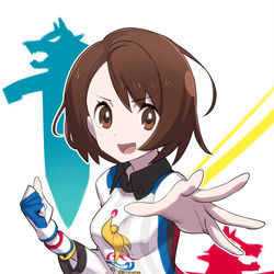 This is a pixiv picture whose title is 新ポケモンの主人公ちゃん！.