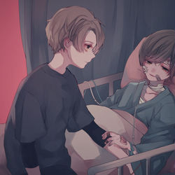 This is a pixiv picture whose title is 眠ったら目が覚めないかもね.