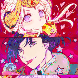 This is a pixiv picture whose title is 風花雪月×サーティワン(妄想).