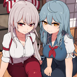 This is a pixiv picture whose title is 寺小屋のお姉さん.