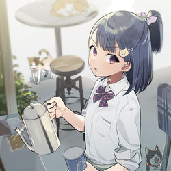 This is a pixiv picture whose title is 飲んだら早く出てってくださいね….