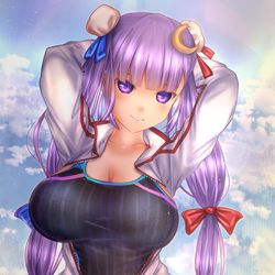This is a pixiv picture whose title is 競泳パチュリー.