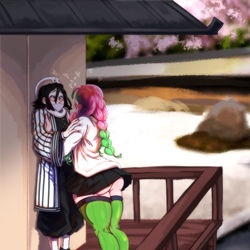 This is a pixiv picture whose title is おばみつ.