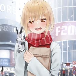 This is a pixiv picture whose title is 寒い.