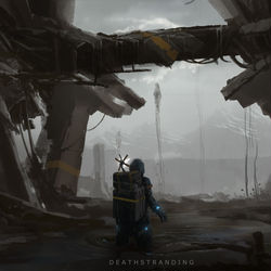 This is a pixiv picture whose title is DeathStranding.