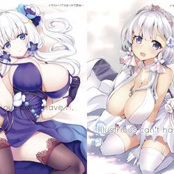 This is a pixiv picture whose title is 【宣伝】イラストリアスはHができないまとめ本.