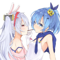 This is a pixiv picture whose title is ポッキーゲーム.