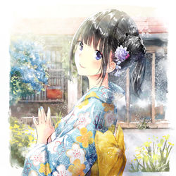 This is a pixiv picture whose title is なつまつり.