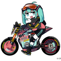 This is a pixiv picture whose title is 初音ミク　「雪ミクスカイタウン」5th Anniversary.