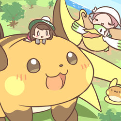 This is a pixiv picture whose title is サンムーンから剣盾へ.