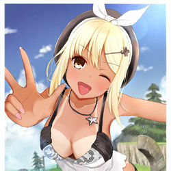 This is a pixiv picture whose title is 黒ギャルMODライザちゃん.