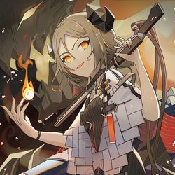 This is a pixiv picture whose title is 🔥🔥.
