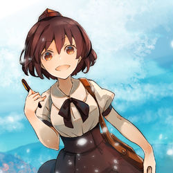 This is a pixiv picture whose title is 【文々。新聞友の会】射命丸文のお宅訪問.