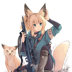 This is a pixiv picture whose title is 狐のお嫁ちゃん⑤巻電子版総扉 + 描き下ろし特典告知.