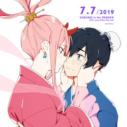 This is a pixiv picture whose title is ダリフラまとめ５.