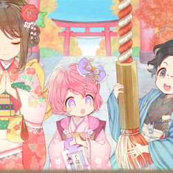 This is a pixiv picture whose title is 七五三.