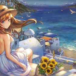 This is a pixiv picture whose title is 20191115 君と一緒に海に行きたい.