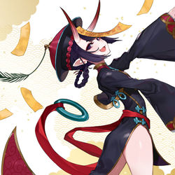 This is a pixiv picture whose title is 酒吞童子.
